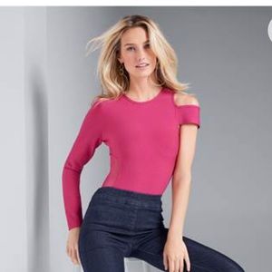 New, fuschia bodysuit, size 12